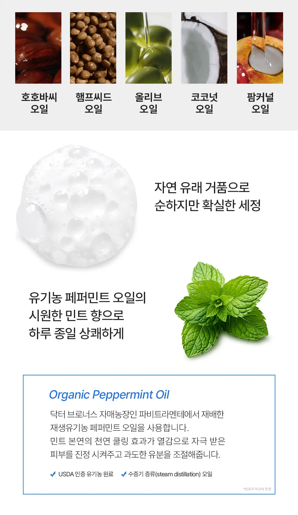 [페이셜&바디워시] 닥터브로너스 퓨어 캐스틸 솝 475ml 12종 택1 상세페이지 5